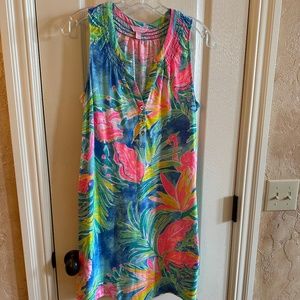 LILLY PULITZER COTTON MODAL SHIFT dress resort SIZE M EUC